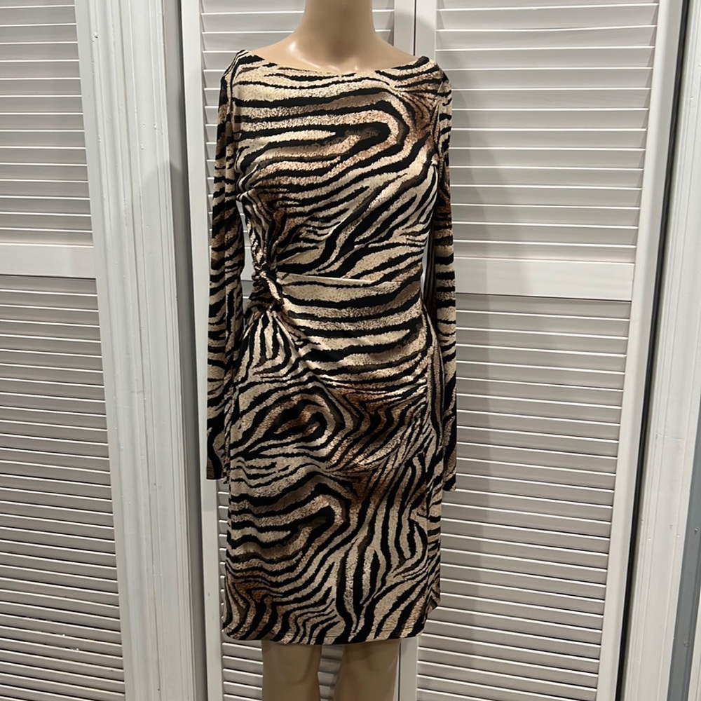 Bisou Bisou animal print dress